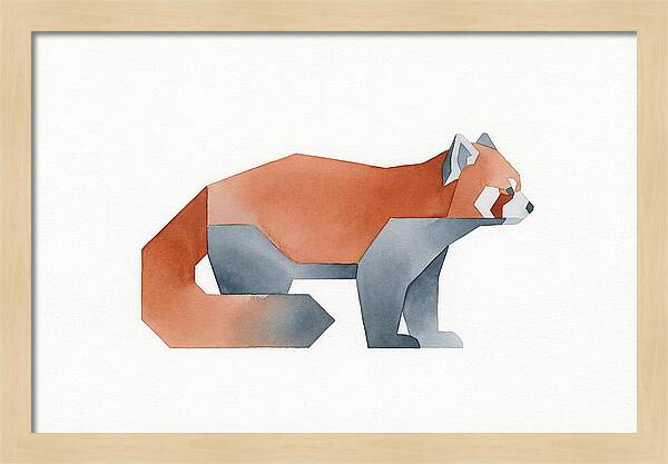 Red Panda Minimalism