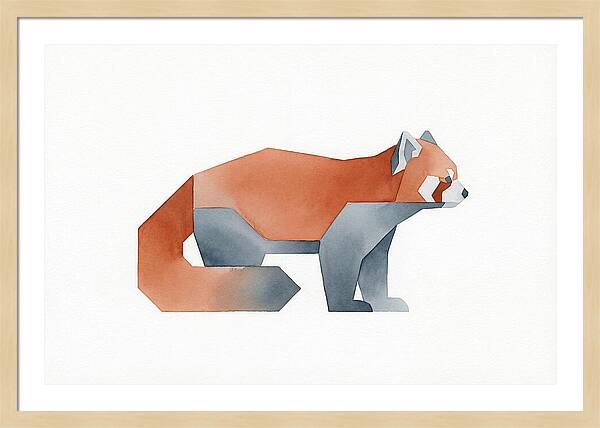 Red Panda Minimalism