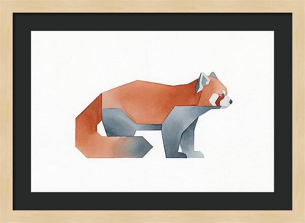 Red Panda Minimalism