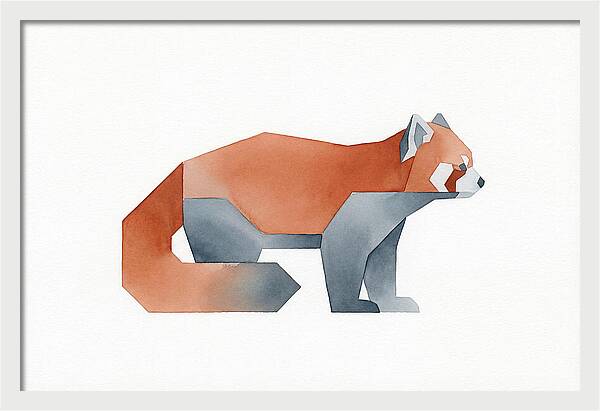 Red Panda Minimalism