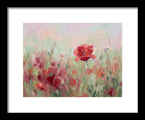Red Poppy Field In Bloom