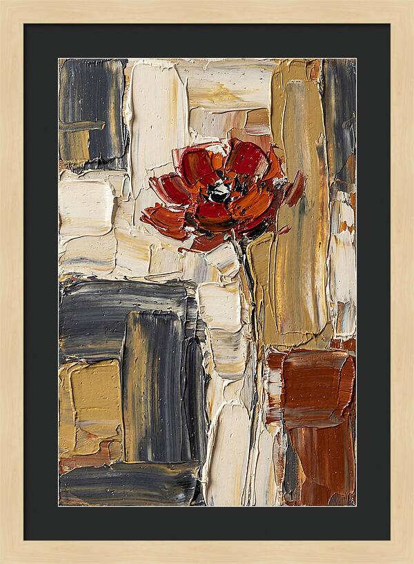 Red Poppy In Bold Colors