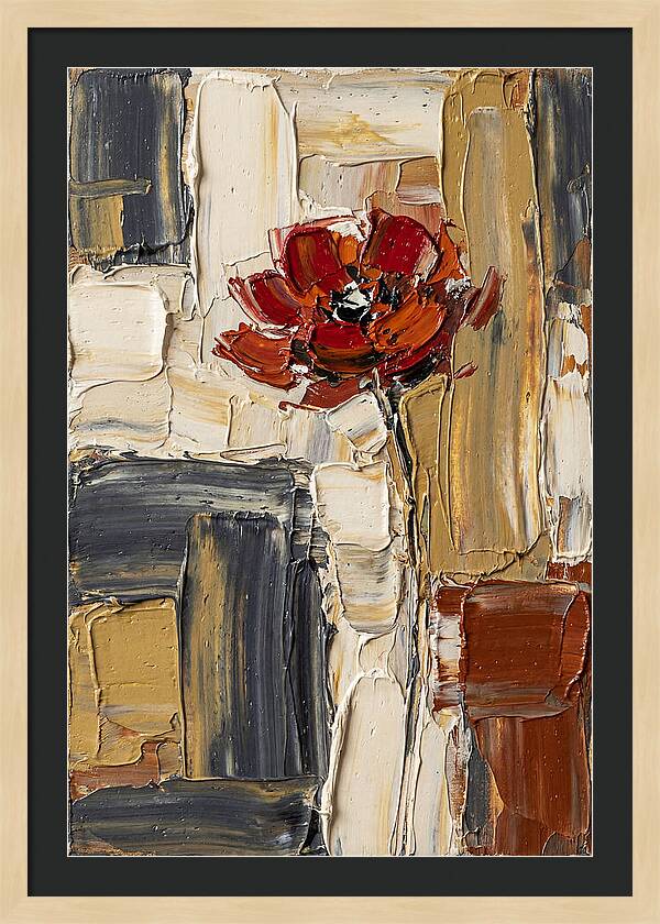 Red Poppy In Bold Colors