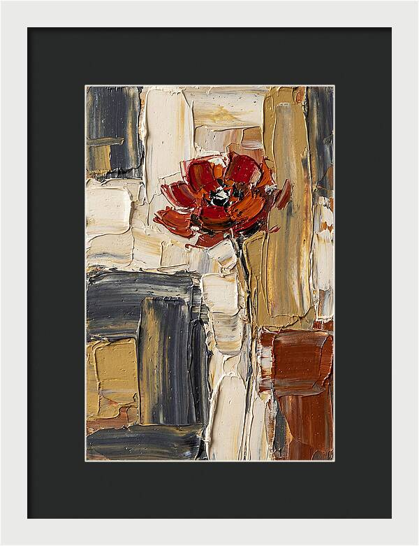 Red Poppy In Bold Colors