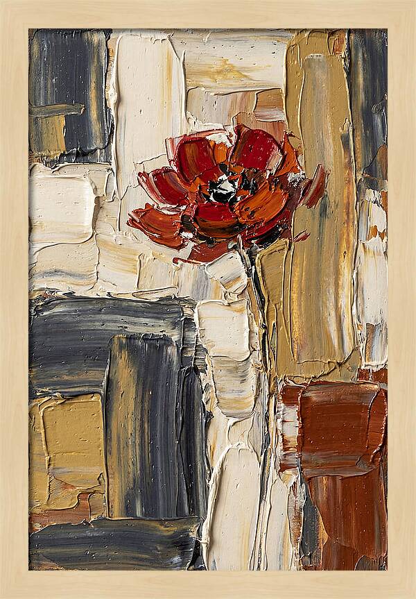 Red Poppy In Bold Colors