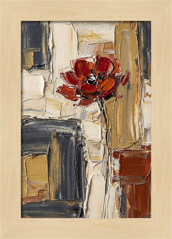 Red Poppy In Bold Colors
