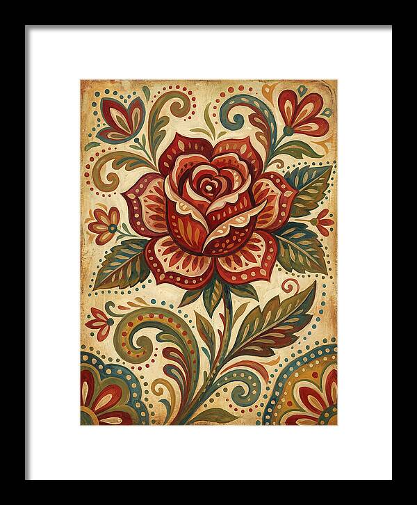 Red Rose Folk Art