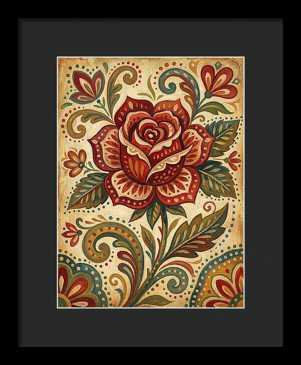 Red Rose Folk Art