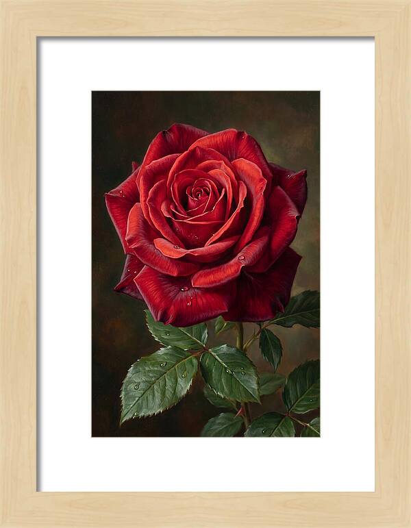 Red Rose In Bloom