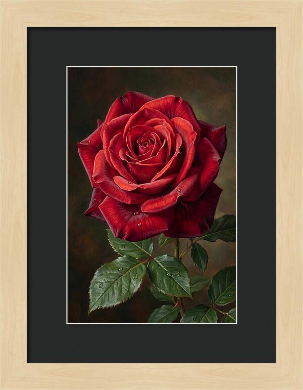 Red Rose In Bloom