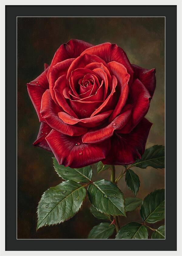 Red Rose In Bloom