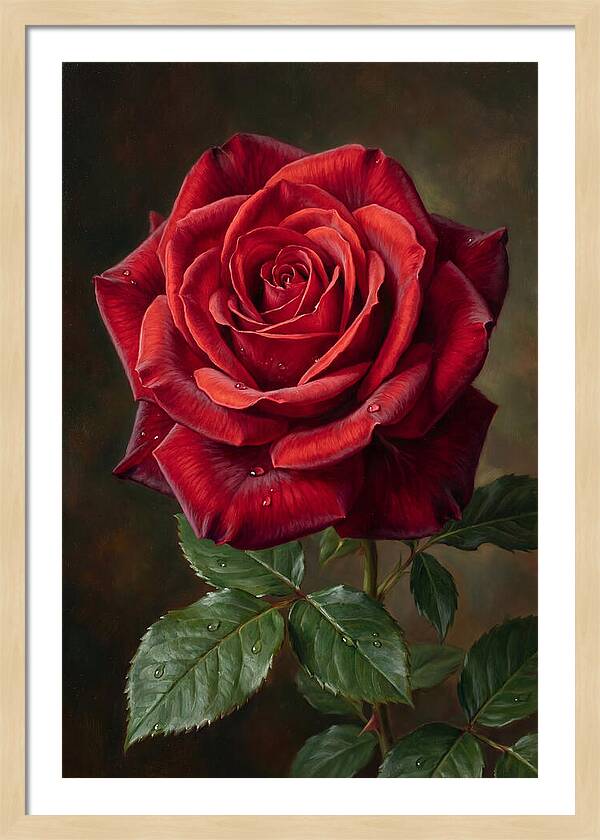 Red Rose In Bloom