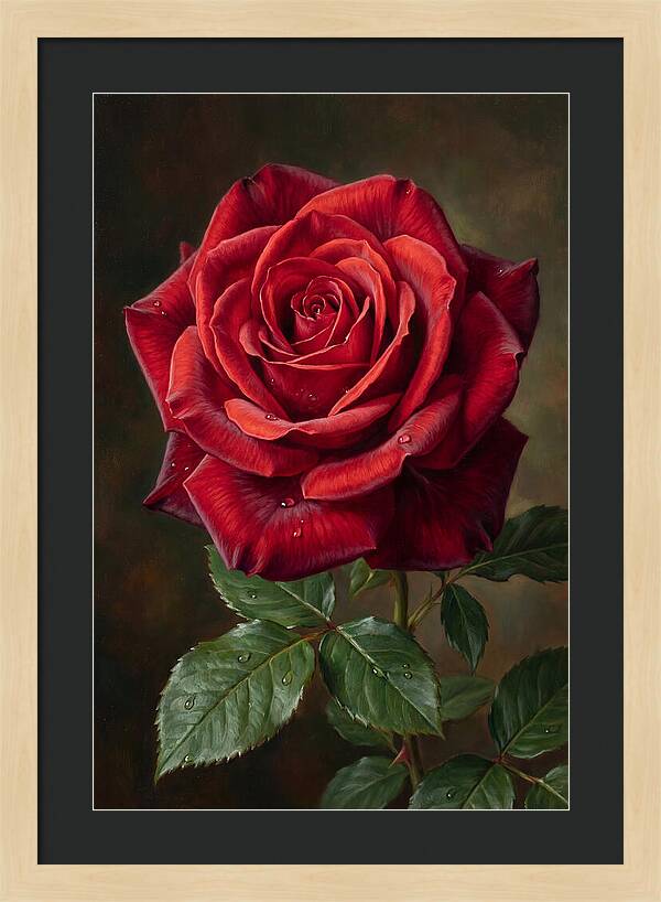 Red Rose In Bloom