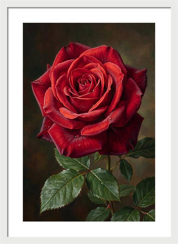Red Rose In Bloom