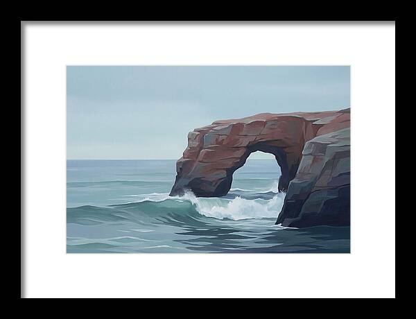 Red Sandstone Coastal Arch