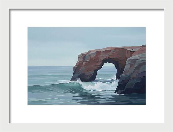 Red Sandstone Coastal Arch