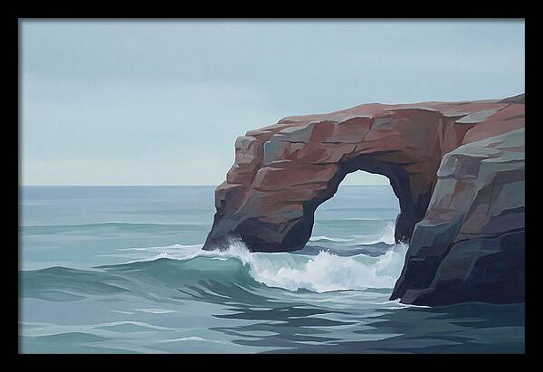 Red Sandstone Coastal Arch