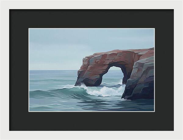 Red Sandstone Coastal Arch
