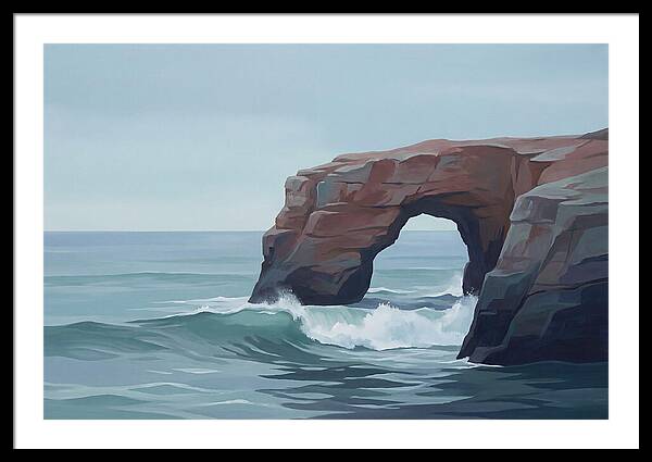 Red Sandstone Coastal Arch