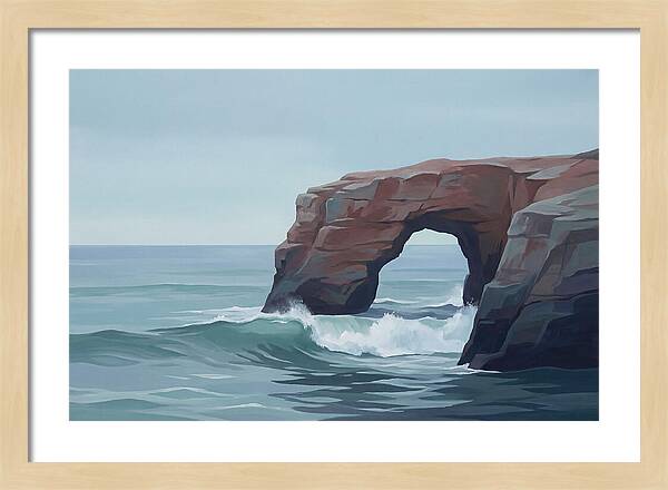 Red Sandstone Coastal Arch