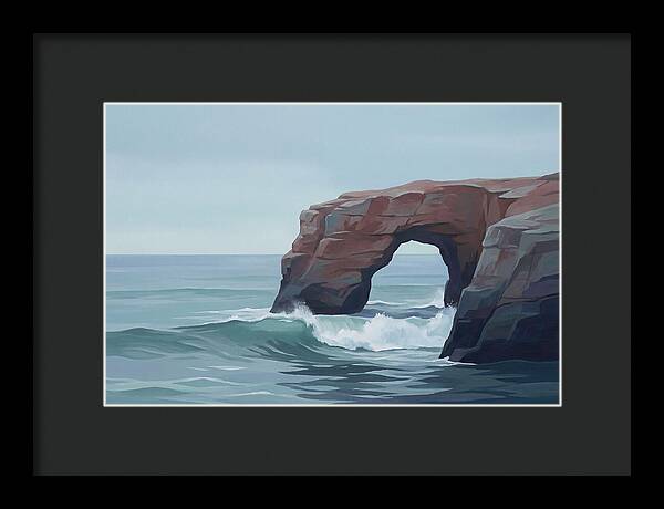 Red Sandstone Coastal Arch