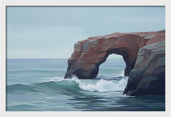 Red Sandstone Coastal Arch