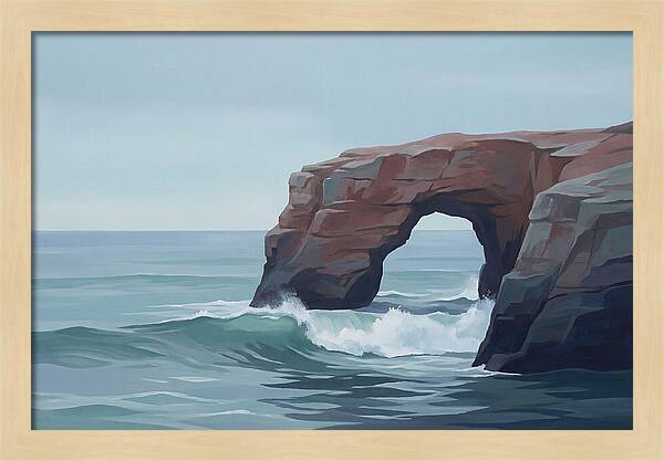 Red Sandstone Coastal Arch