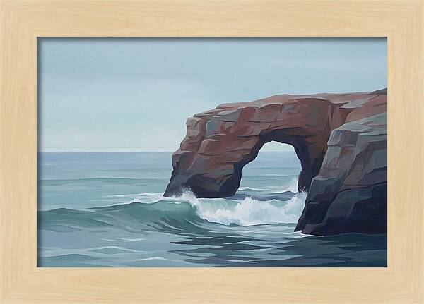 Red Sandstone Coastal Arch