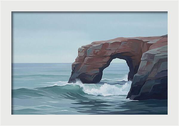 Red Sandstone Coastal Arch