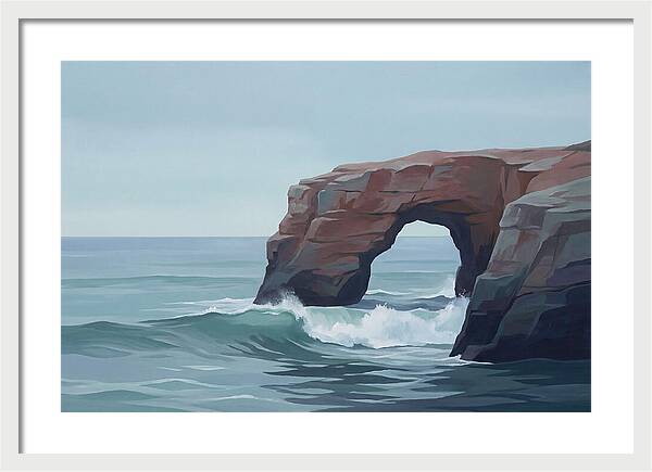Red Sandstone Coastal Arch