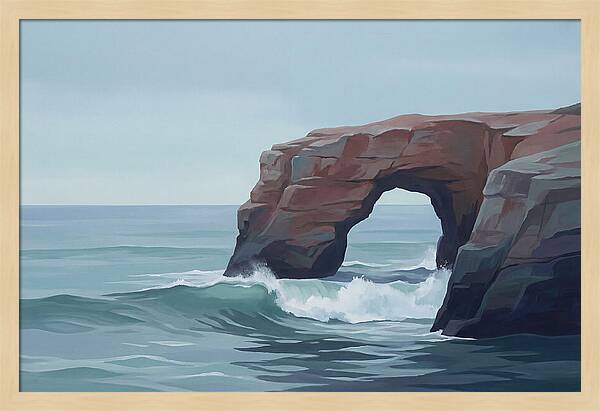Red Sandstone Coastal Arch
