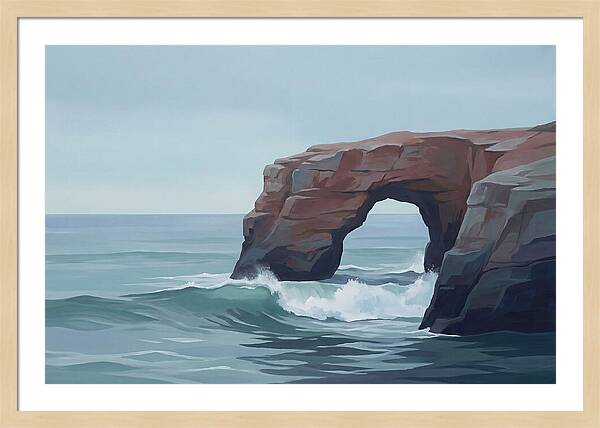 Red Sandstone Coastal Arch