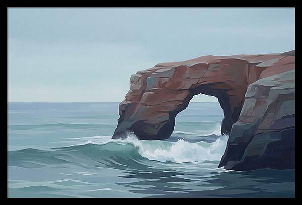 Red Sandstone Coastal Arch