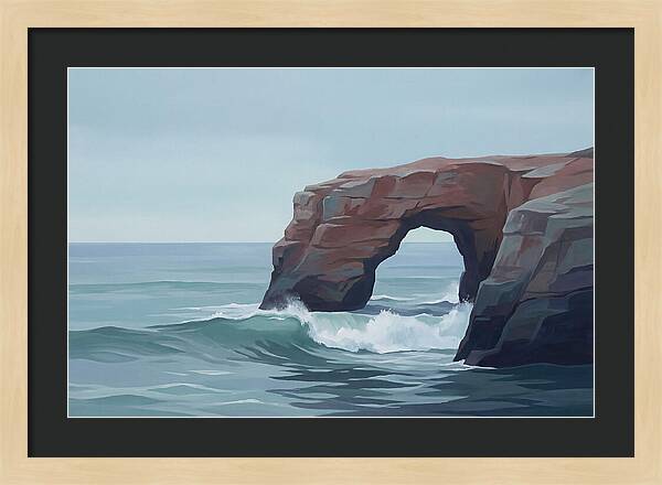 Red Sandstone Coastal Arch