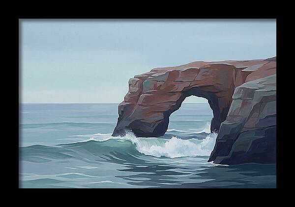 Red Sandstone Coastal Arch