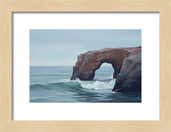 Red Sandstone Coastal Arch