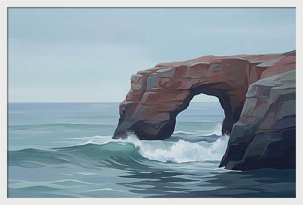 Red Sandstone Coastal Arch