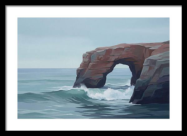 Red Sandstone Coastal Arch