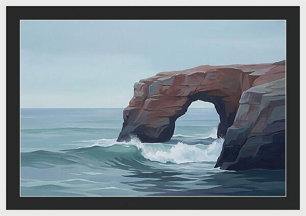 Red Sandstone Coastal Arch