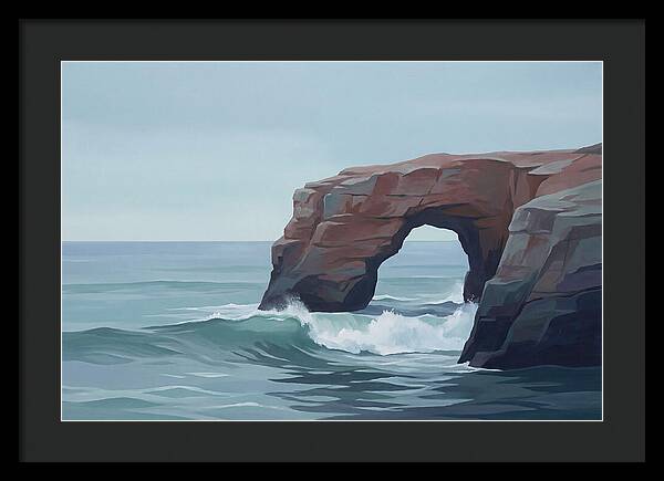 Red Sandstone Coastal Arch