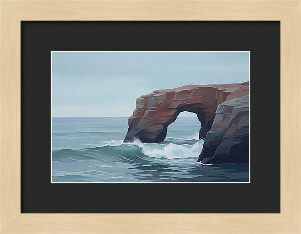 Red Sandstone Coastal Arch