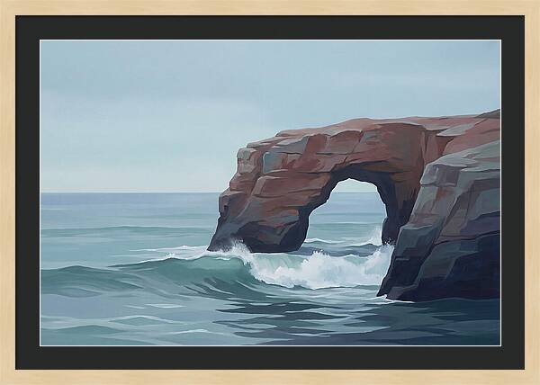 Red Sandstone Coastal Arch