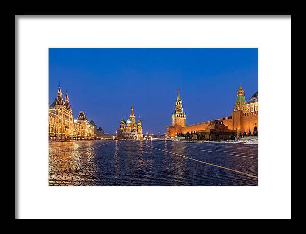 Red Square At Blue Hour