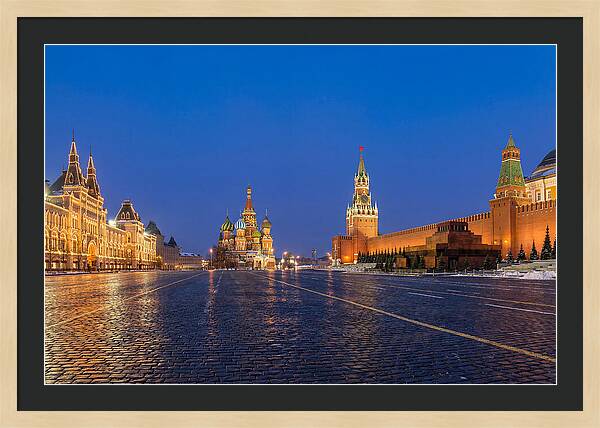 Red Square At Blue Hour