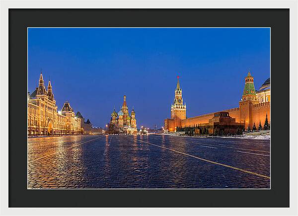 Red Square At Blue Hour