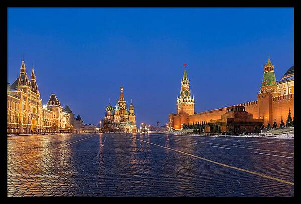 Red Square At Blue Hour