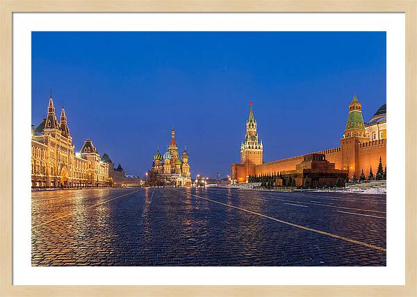 Red Square At Blue Hour
