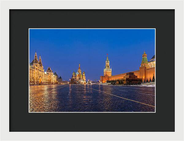 Red Square At Blue Hour