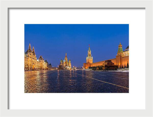 Red Square At Blue Hour