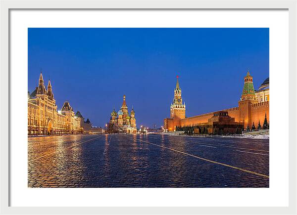 Red Square At Blue Hour
